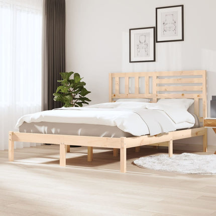 Letto senza Materasso 120x190 cm in Legno Massello di Pino