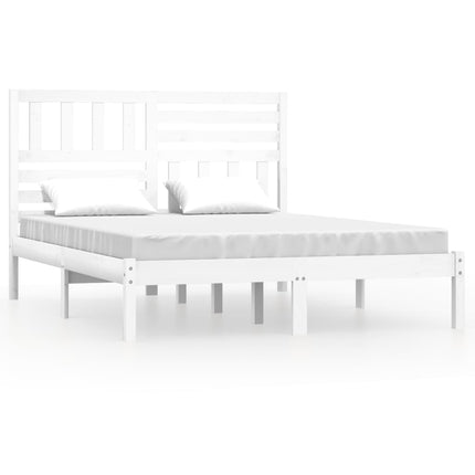 Giroletto senza Materasso Bianco 150x200 cm Legno Massello Pino