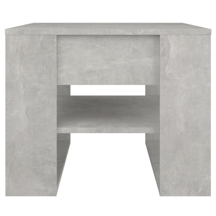 Tavolino Salotto Grigio Cemento 55,5x55x45 cm Legno Multistrato