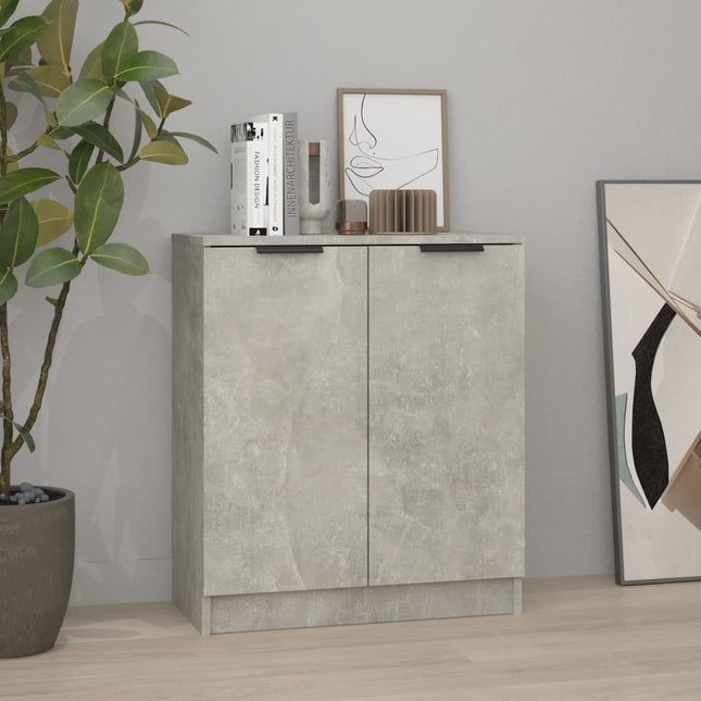 Credenza Grigio Cemento 60x30x70 cm in Legno tecnico