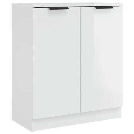 Credenza Bianco Lucido 60x30x70 cm in Legno tecnico