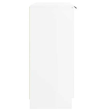 Credenza 60x30x70 cm in Legno Multistrato Bianco Lucido