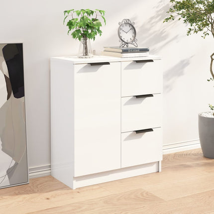 Credenza 60x30x70 cm in Legno Multistrato Bianco Lucido