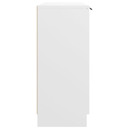 Credenza Bianca 90,5x30x70 cm in Legno Multistrato