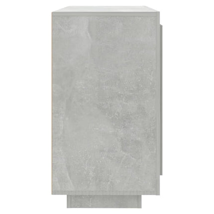 Credenza Grigio Cemento 80x40x75 cm in Legno Compensato