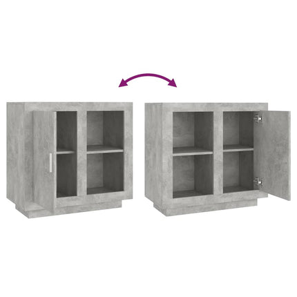 Credenza Grigio Cemento 80x40x75 cm