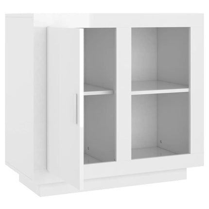 Credenza Bianco Lucido 80x40x75 cm