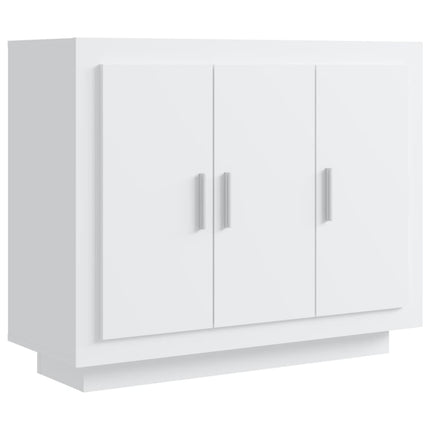 Credenza Bianca 92x35x75 cm in Legno Multistrato