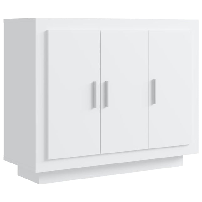Credenza Bianca 92x35x75 cm in Legno Multistrato