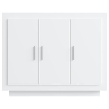 Credenza Bianca 92x35x75 cm in Legno Multistrato