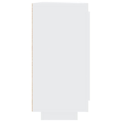 Credenza Bianca 92x35x75 cm in Legno Multistrato