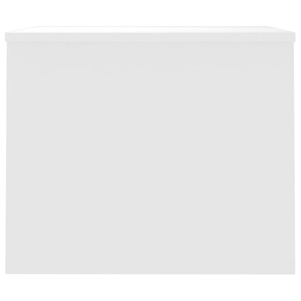 Tavolino Salotto Bianco Lucido 80x50,5x41,5cm Legno Multistrato