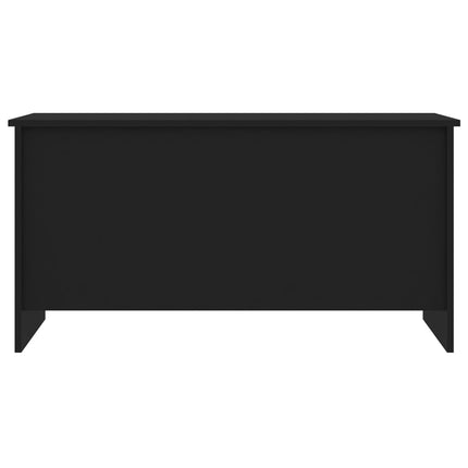 Tavolino da Salotto Nero 102x55,5x52,5 cm in Legno Multistrato
