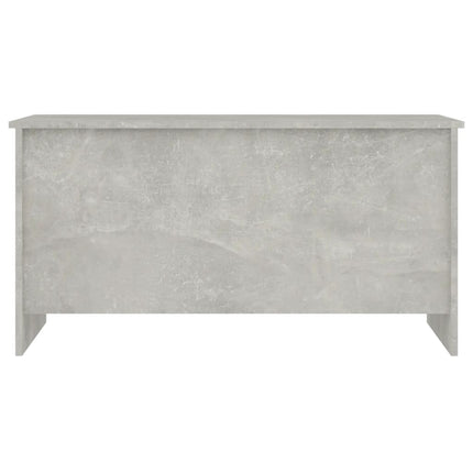 Tavolino Grigio Cemento 102x55,5x52,5 cm in Legno Multistrato