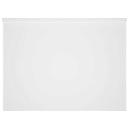 Tavolino da Salotto Bianco 80x55,5x41,5 cm in Legno Multistrato