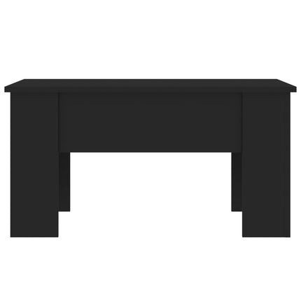 Tavolino da Salotto Nero 79x49x41 cm in Legno Multistrato