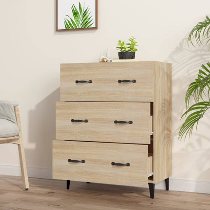 Credenza Rovere Sonoma 69,5x34x90 cm in Legno Multistrato