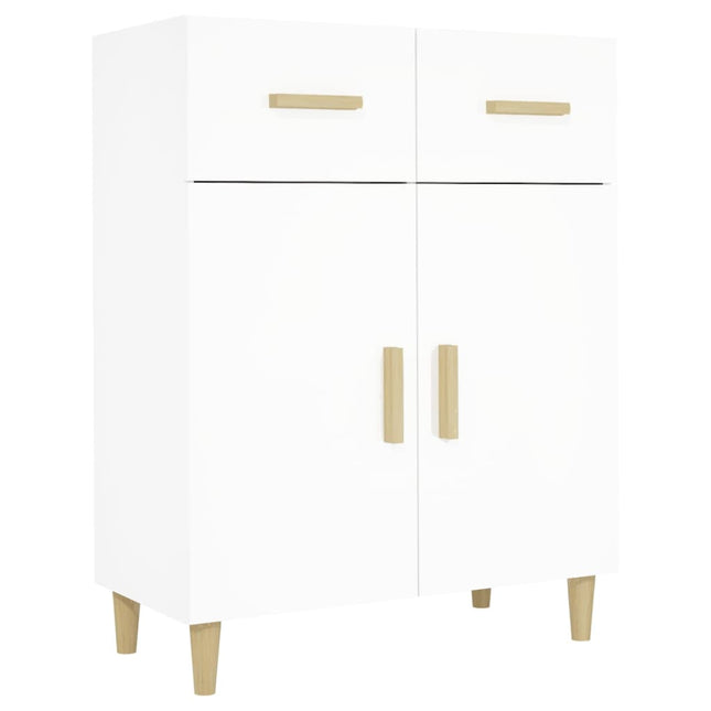 Credenza Bianca 69,5x34x89 cm in Legno Multistrato