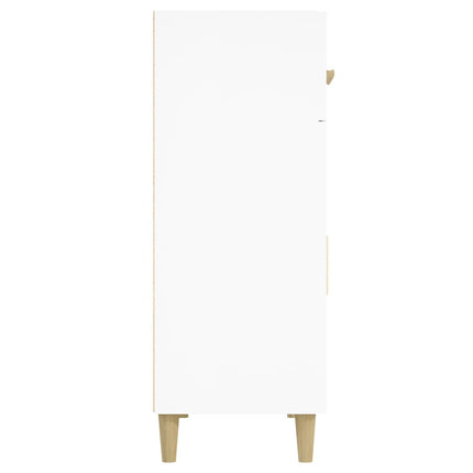 Credenza Bianca 69,5x34x89 cm in Legno Multistrato