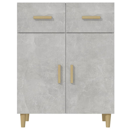 Credenza Grigio Cemento 69,5x34x89 cm in Legno Multistrato