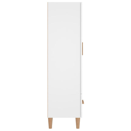 Credenza Bianca 70x31x115 cm in Legno Multistrato