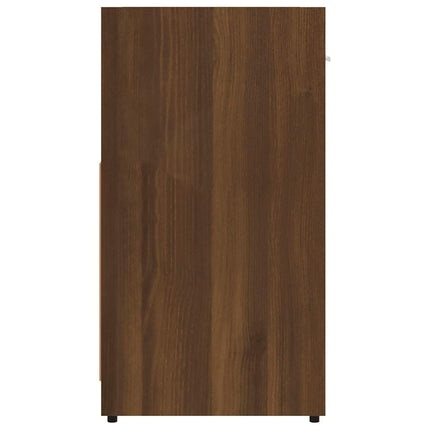 Armadietto Bagno Rovere Marrone 60x33x60cm Legno Ingegnerizzato