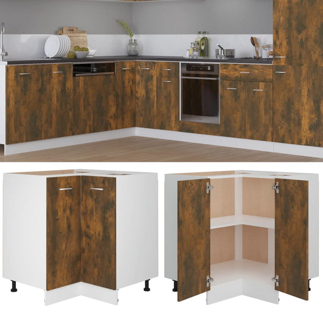 Armadietto Cucina Rovere Fumo 75,5x75,5x81,5 cm in Legno