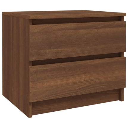 Comodini Rovere Marrone 2 pz 50x39x43,5 cm in Legno Multistrato