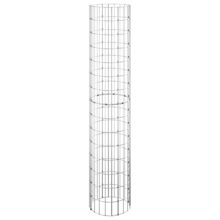 Fioriere Gabbione Circolare 3 pz in Acciaio Zincato Ã˜30x150 cm