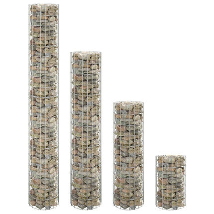 Fioriere Rialzate Gabbioni Circolari 4 pz ÃƒËœ30x50/100/150/200 cm