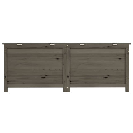 Scatola Cuscini Antracite 150x50x56 cm Legno Massello di Abete