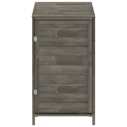 Capanno da Giardino Antracite 55x52x112 cm Legno Massello Abete
