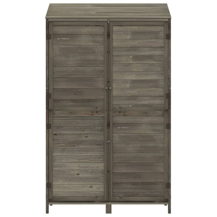 Capanno Giardino Antracite 102x52x174,5 cm Legno Massello Abete
