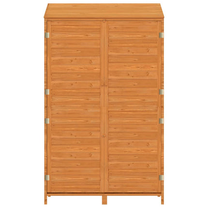 Capanno da Giardino Marrone 102x52x174,5cm Legno Massello Abete