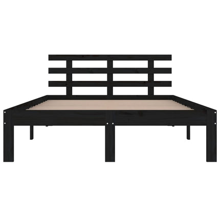 Giroletto Nero in Legno Massello 150x200 cm King Size