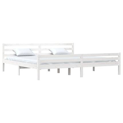 Giroletto Bianco in Legno Massello 180x200 cm Super King