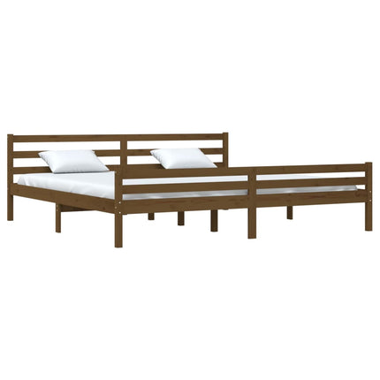 Giroletto senza Materaso Ambra in Legno Massello 200x200 cm