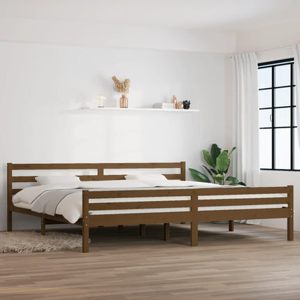 Giroletto senza Materaso Ambra in Legno Massello 200x200 cm