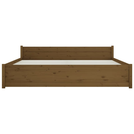 Giroletto senza Materaso Ambra in Legno Massello 200x200 cm