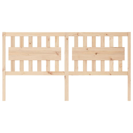 Testiera per Letto 185,5x4x100 cm in Legno Massello di Pino