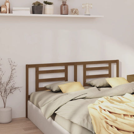 Testiera per Letto ambra 186x4x100 cm in Legno Massello di Pino