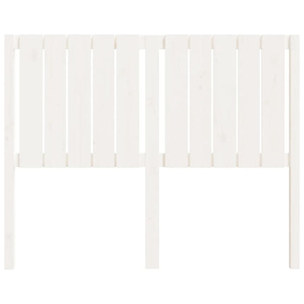 Testiera per Letto Bianca 125,5x4x100 cm Legno Massello di Pino