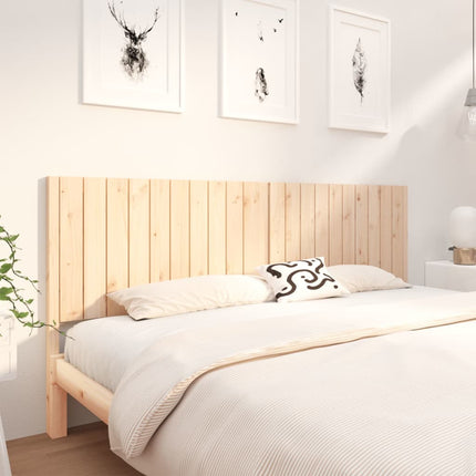 Testiera per Letto 205,5x4x100 cm in Legno Massello di Pino