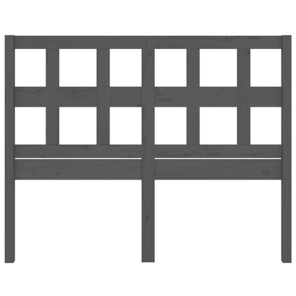 Testiera per Letto Grigia 165,5x4x100 cm Legno Massello di Pino