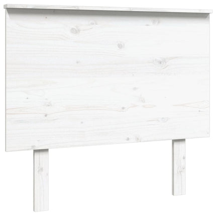 Testiera per Letto Bianca 94x6x82,5cm in Legno Massello di Pino