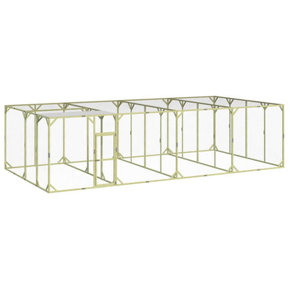 Pollaio 800x400x200 cm Legno Massello di Pino Impregnato