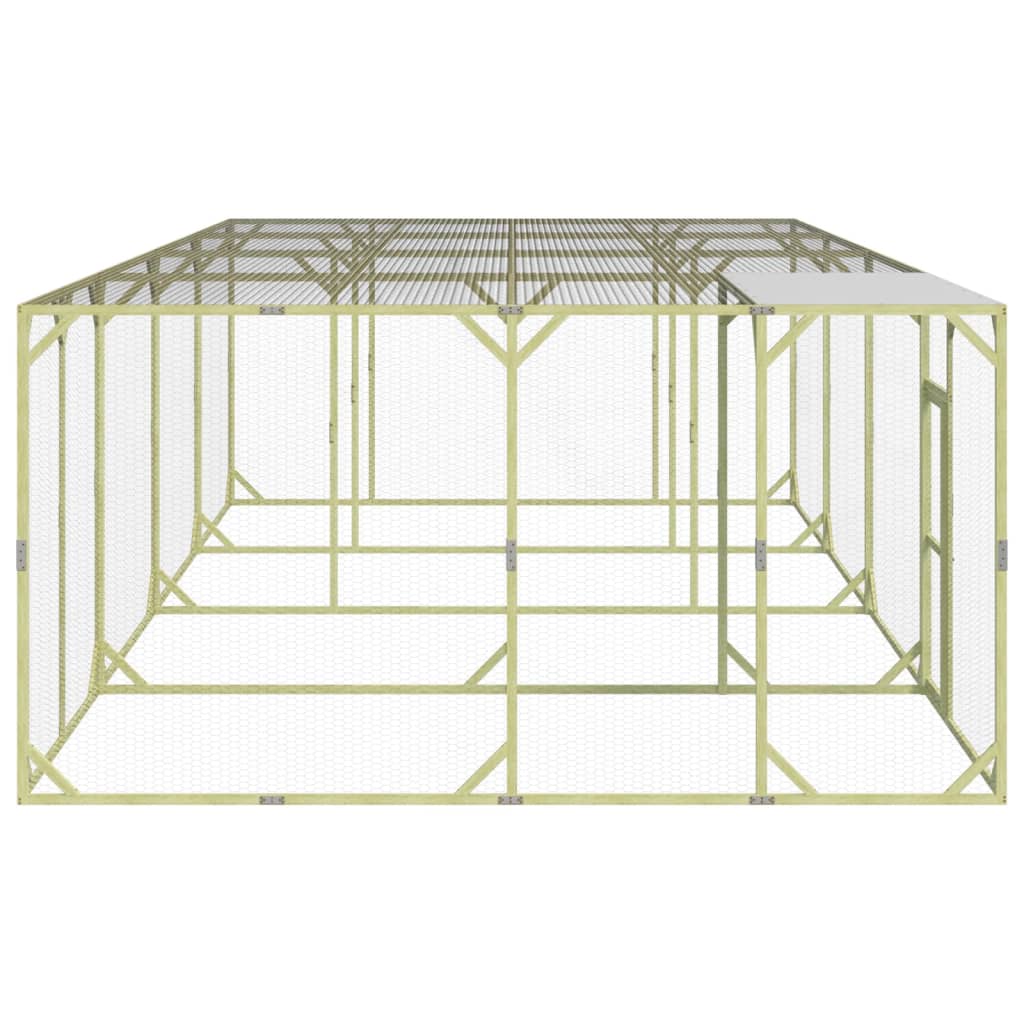 Pollaio 800x400x200 cm Legno Massello di Pino Impregnato