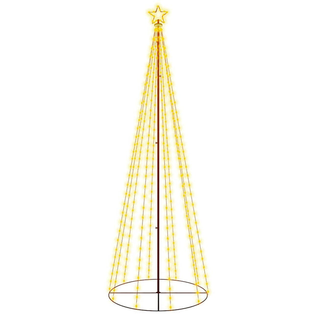Albero di Natale a Cono Bianco Caldo 310 LED 100x300 cm