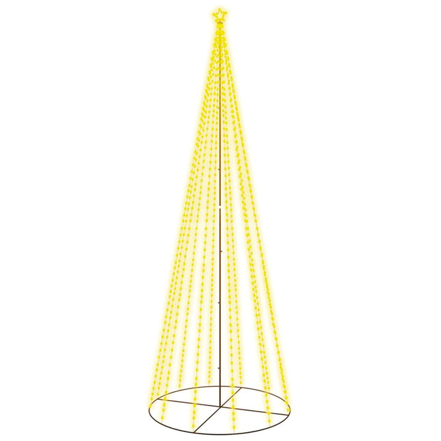 Albero di Natale a Cono Bianco Caldo 732 LED 160x500 cm