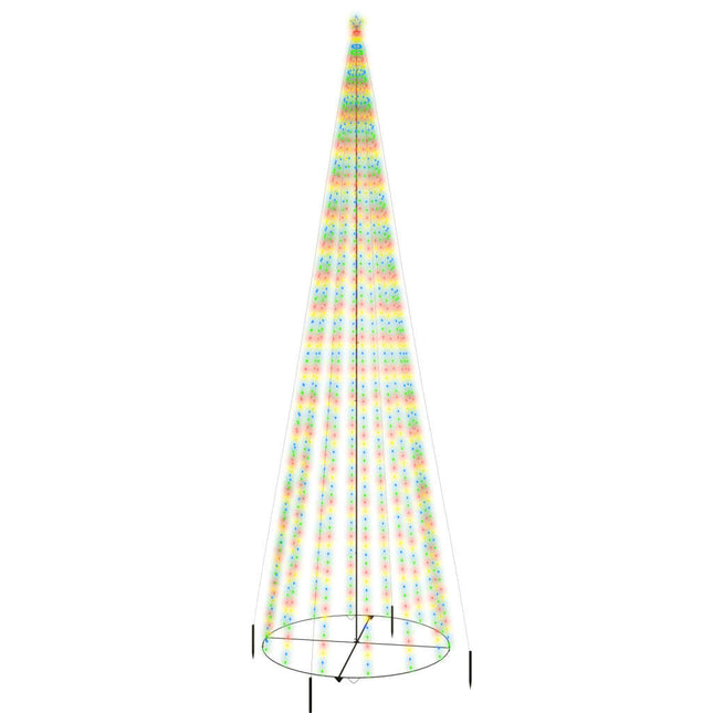 Albero di Natale a Cono Colorato 1134 LED 230x800 cm